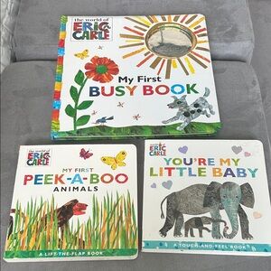 Eric Carle Board Book Set - Colorful Interactive Baby Books